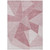 5' X 8' Blush Pink And Ivory Geometric Washable Indoor Outdoor Area Rug