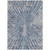 5' X 8' Blue Gray And Silver Abstract Washable Indoor Outdoor Area Rug - Blue, Gray, Silver