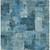 3' X 5' Blue And Ivory Abstract Washable Indoor Outdoor Area Rug - Blue, Ivory