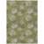 3' X 5' Green Ivory And Sage Polka Dot Washable Indoor Outdoor Area Rug