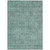 5' X 8' Teal Blue Geometric Washable Indoor Outdoor Area Rug
