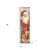 36" Red And White Christmas Santa and Snowman Solid Wood Reversible Porch Sign