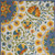 7' X 10' Ivory Blue Yellow And Orange Floral Indoor Outdoor Area Rug
