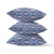 16" X 16" Purple And Pink Blown Seam Geometric Indoor Outdoor Throw Pillow