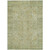 5' X 8' Sage Green And Brown Oriental Washable Indoor Outdoor Area Rug