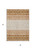 3' X 5' Orange Beige And Ivory Geometric Washable Indoor Outdoor Area Rug