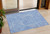 3' X 5' Blue And Ivory Abstract Washable Indoor Outdoor Area Rug Transitional Style - Blue, Ivory Color