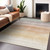 3' X 5' Coral Striped Washable Indoor Outdoor Area Rug