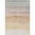 3' X 5' Coral Striped Washable Indoor Outdoor Area Rug