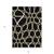 5' X 8' Black Ivory And Beige Abstract Washable Indoor Outdoor Area Rug