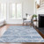 3' X 5' Denim Blue And Sky Blue Southwestern Washable Indoor Outdoor Area Rug - Denim Blue, Sky Blue