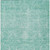 3' X 5' Aqua And Ivory Damask Washable Indoor Outdoor Area Rug