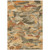 3' X 5' Copper And Orange Abstract Washable Indoor Outdoor Area Rug