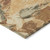 3' X 5' Copper And Orange Abstract Washable Indoor Outdoor Area Rug