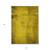 5' X 8' Gold Abstract Washable Non Skid Indoor Outdoor Area Rug - Gold