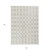 5' X 8' Ivory And Brown Geometric Washable Indoor Outdoor Area Rug