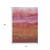 3' X 5' Blush Mauve And Rust Abstract Washable Indoor Outdoor Area Rug