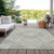 3' X 5' Taupe And Ivory Medallion Washable Indoor Outdoor Area Rug