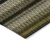 5' X 8' Brown Ivory And Black Striped Washable Indoor Outdoor Area Rug