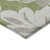 5' X 8' Olive Green Taupe And Beige Floral Washable Indoor Outdoor Area Rug
