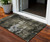 3' X 5' Charcoal And Black Abstract Washable Indoor Outdoor Area Rug