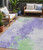 5' X 8' Lavender Mint Green And Ivory Abstract Washable Indoor Outdoor Area Rug