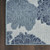 8' X 10' Navy Blue Sky Blue And Ivory Floral Indoor Outdoor Area Rug