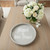 14" Gray And White Blessed and Never Stressed Round Serving Tray With Handles