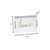 16" White And Gold Home Serving Tray With Handles