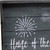 16" Dark Blue And White Home Of The Brave Serving Tray With Handles