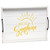 16" White And Yellow Hello Sunshine Serving Tray With Handles