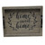 16" Dark Gray And Black Home Sweet Home Serving Tray With Handles And LED Lights