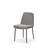 Gray and Black Upholstered Fabric And Metal Dining Side Chair