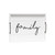 16" White And Black Family Serving Tray With Handles