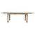 65" Brown Solid Wood Self-Storing Leaf Extendable Dining Table