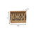 16" Natural And Black Bottoms Up Serving Tray With Handles And LED Lights