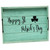 16" Green And Black Happy St. Patricks Day Serving Tray With Handles