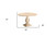 48" Natural Solid Wood Pedestal Base Round Top Dining Table