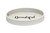 14" Gray And Black Beautiful Round Serving Tray With Handles