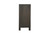 78" Black Distressed Solid Wood Carved Floral Sideboard with Four Doors