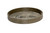 14" Gray And Black Coffee Bar Round Serving Tray With Handles