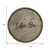 14" Gray And Black Coffee Bar Round Serving Tray With Handles