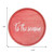 14" Red And White Tis The Season Round Serving Tray With Handles