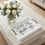 16" White And Black Wake Up and make up Serving Tray With Handles And LED Lights