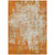 5' X 8' Orange And Ivory Abstract Washable Indoor Outdoor Area Rug Transitional Style - Orange, Ivory Color