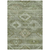 5' X 8' Olive Green And Fern Green Southwestern Washable Indoor Outdoor Area Rug