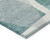 5' X 8' Teal Blue And Gray Abstract Washable Indoor Outdoor Area Rug