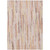 3' X 5' Pink And Beige Striped Washable Indoor Outdoor Area Rug