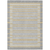 5' X 8' Gray And Silver Striped Washable Indoor Outdoor Area Rug