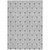 5' X 8' Silver And Gray Geometric Washable Indoor Outdoor Area Rug Transitional Style - Silver, Gray Color